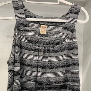 6 faded flory 3x tiered womens tank tops